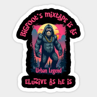Shadowy Bigfoot: Urban Legend Sticker